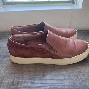Frye Lena Brown Slip-On Shoes